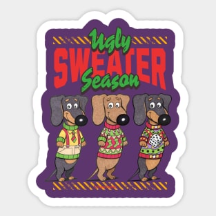 Funny Cute Ugly Christmas Sweaters Sticker